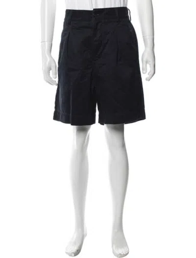Pre-owned Noah Flat Front Shorts In Blue