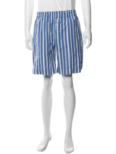 Pre-owned Noah Striped Shorts In Blue