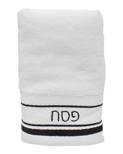 Noble Gift Luxury Hand Towel With Black Passover Embroidery