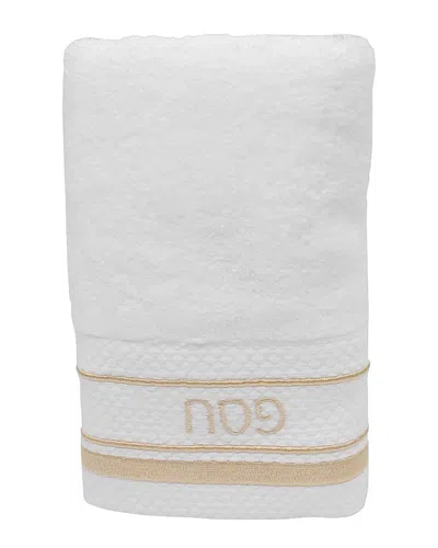 Noble Gift Luxury Hand Towel With Gold Passover Embroidery