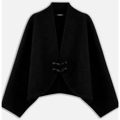Nocturne Wool Blend Jacket In Black