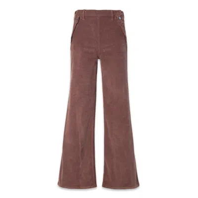 Noend Denim Women's Dina High Waisted Wide Corduroy In Brown