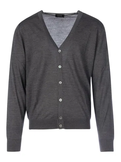 Nome Wool Cardigan In Gris