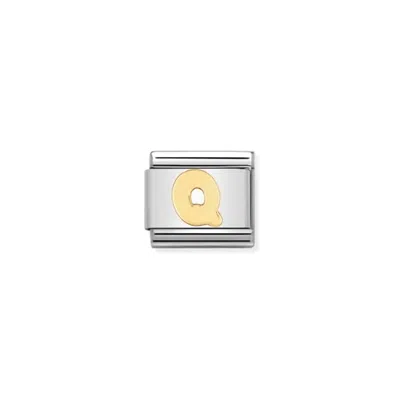 Nomination Composable Classic Letter Links In Q Gold In Multi