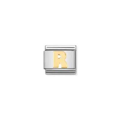 Nomination Composable Classic Letter Links In R Gold In Silver