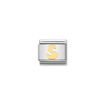 Nomination Composable Classic Letter Links In S Gold In Silver