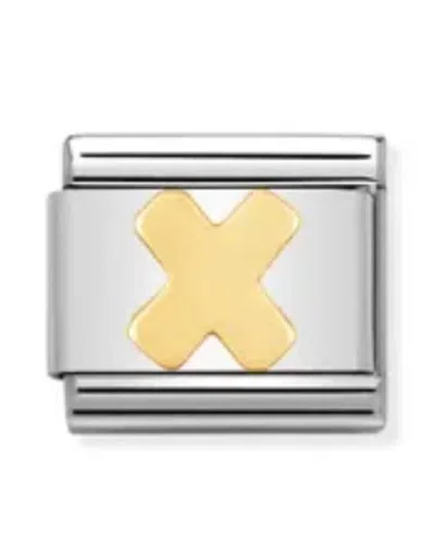 Nomination Composable Classic Letter Links In X Gold
