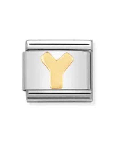 Nomination Composable Classic Letter Links In Y Gold