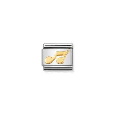 Nomination Music Composable Classic Links In Musical Note In Gold