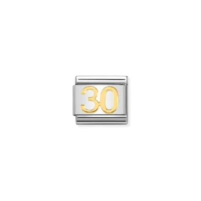 Nomination Unisex Celebrate Links Bracelet In 30 Gold