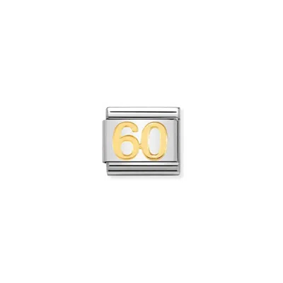 Nomination Unisex Celebrate Links Bracelet In 60 Gold
