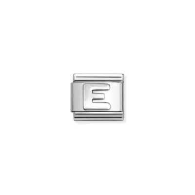 Nomination Unisex Composable Classic Letter Links In E Silver