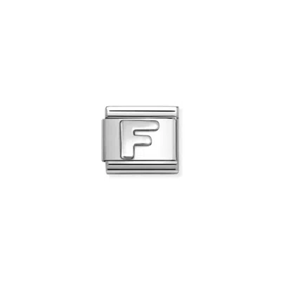 Nomination Unisex Composable Classic Letter Links In F Silver