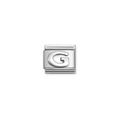 Nomination Unisex Composable Classic Letter Links In G Silver