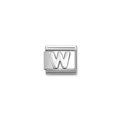 Nomination Unisex Composable Classic Letter Links In W Silver