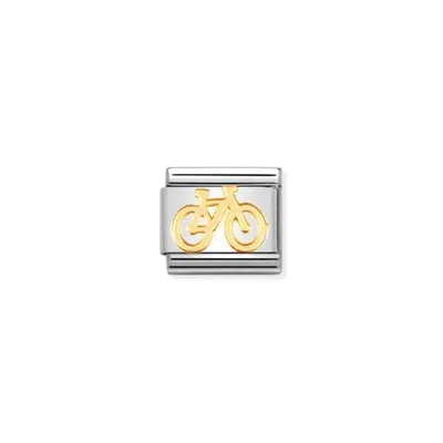 Nomination Unisex Composable Classic Links In Gold/bike