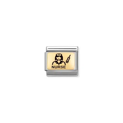Nomination Unisex Composable Classic Links In Nurse/ Gold