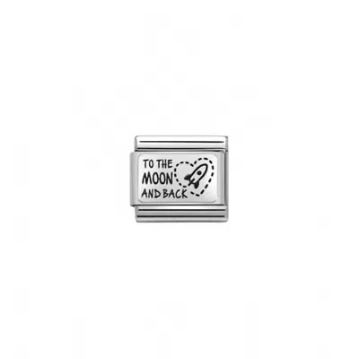 Nomination Unisex Love Composable Classic Links In To The Moon And Back In Silver