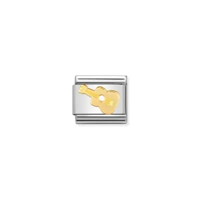Nomination Unisex Music Composable Classic Links In Guitar In Gold