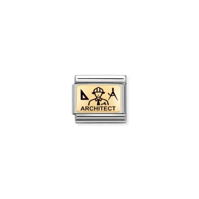 Nomination Unisex Occupational Composable Classic Links In Architect In Gold