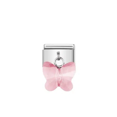 Nomination Women's Animals Links Bracelet In Butterfly Charm Pink