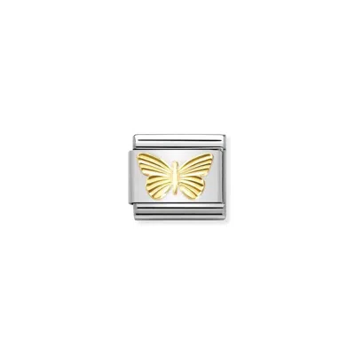 Nomination Women's Animals Links Bracelet In Diamond Butterly In Gold