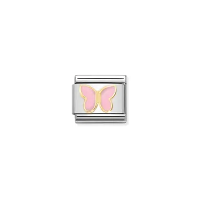 Nomination Women's Animals Links Bracelet In Pink Butterfly