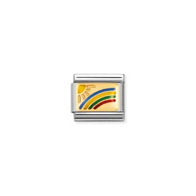 Nomination Women's For Her Links Bracelet In Rainbow In Gold