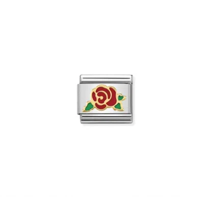 Nomination Women's For Her Links Bracelet In Red Rose In Gold