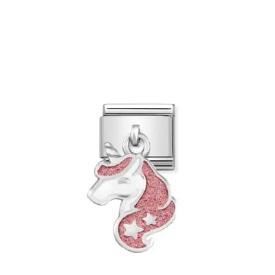 Nomination Women's For Her Links Bracelet In Unicorn Charm In Pink