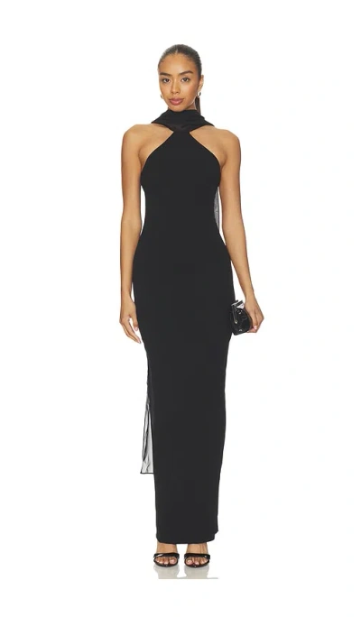 Nookie Martini High Neck Gown In Black