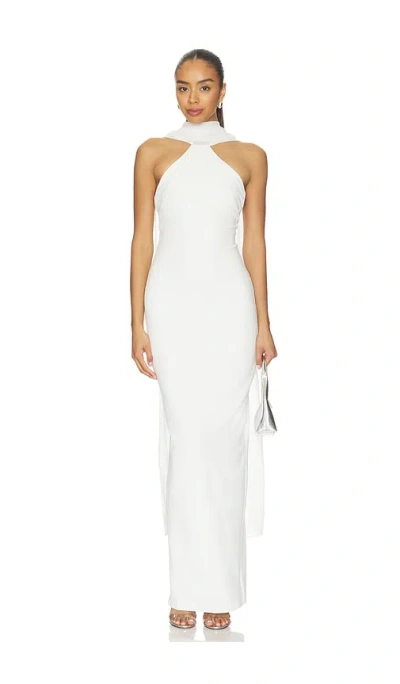 Nookie Martini High Neck Gown In Ivory