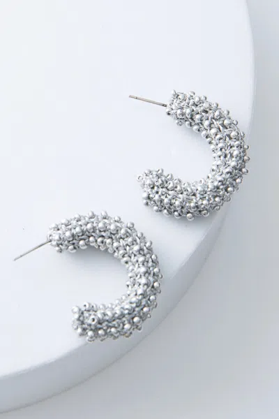 Noonday Chrome Crochet Hoops In Default Title