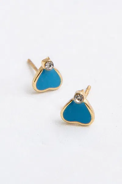 Noonday Heart Enamel Studs In Default Title