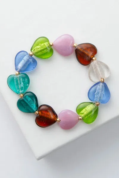 Noonday Lampwork Heart Bracelet In Default Title