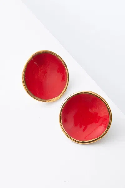 Noonday Mini Halo Earrings, Paprika In Default Title