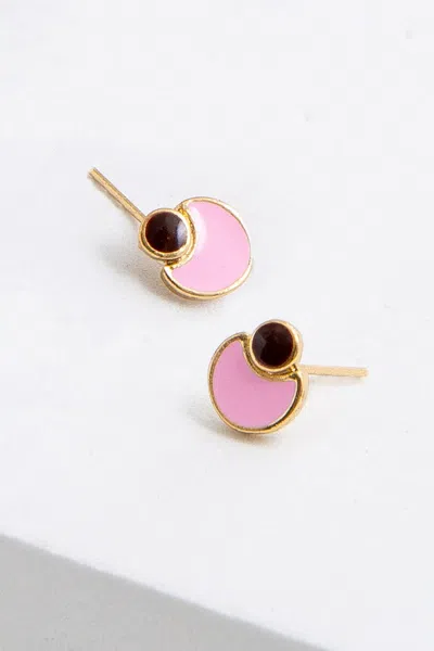 Noonday Moon Enamel Studs In Default Title