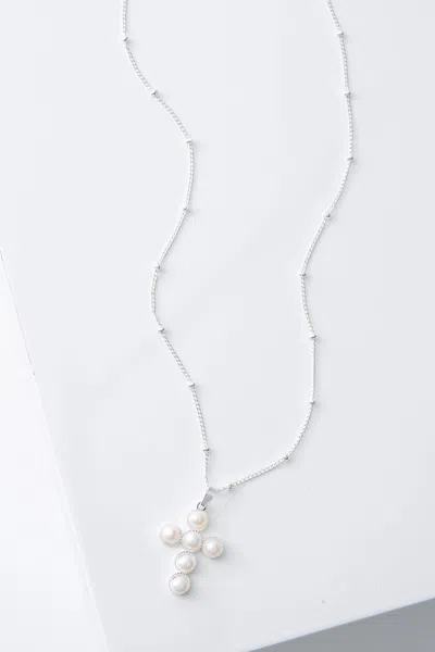 Noonday Pearl Cross Necklace In Default Title