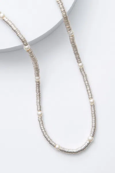 Noonday Silver Sequin Necklace In Default Title