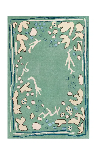 Nordic Knots Giverny 9'x12' Wool Rug In Green