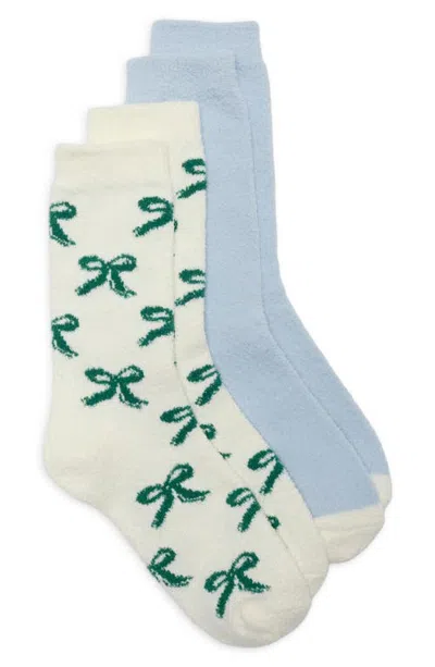 Nordstrom Assorted 2-pack Cozy Dorm Crew Socks In Multi