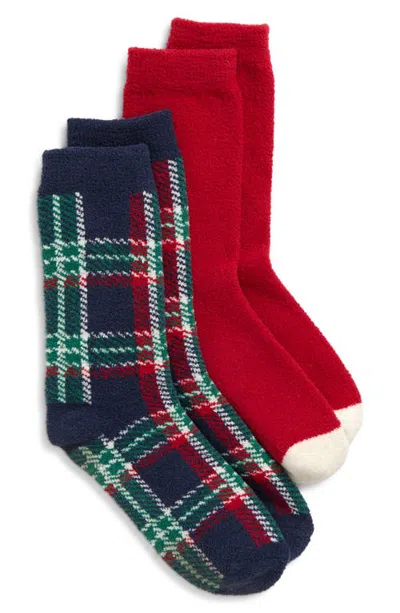 Nordstrom Assorted 2-pack Cozy Dorm Crew Socks In Multi