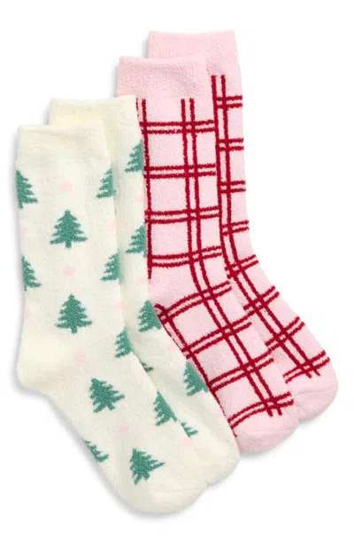 Nordstrom Assorted 2-pack Cozy Dorm Crew Socks In Multi