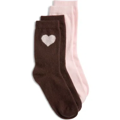 Nordstrom Cashmere Blend Assorted 2-pack Crew Socks In Multi