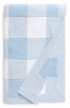 Nordstrom Chenille Baby Blanket In Blue Feather Gingham