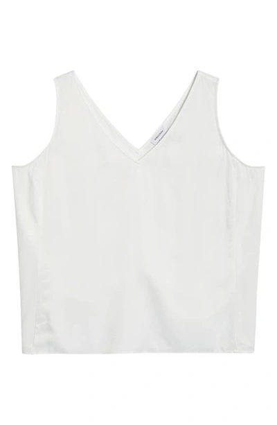 Nordstrom Double V-neck Tank In Ivory Cloud