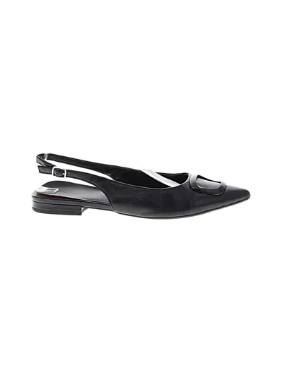 Pre-owned Nordstrom Flats In Black