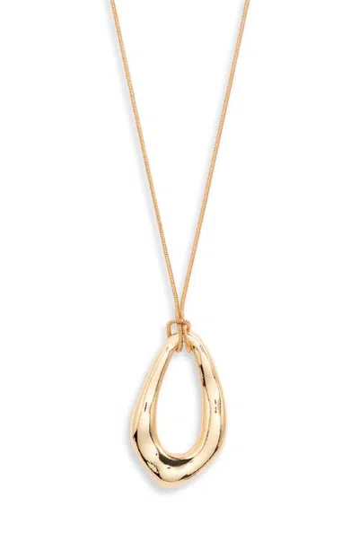 Nordstrom Free Form Pendant Necklace In Gold