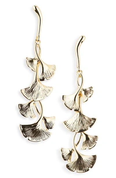 Nordstrom Gingko Leaf Drop Earrings In Gold