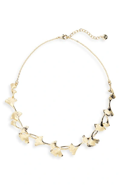 Nordstrom Ginkgo Leaf Collar Necklace In Gold